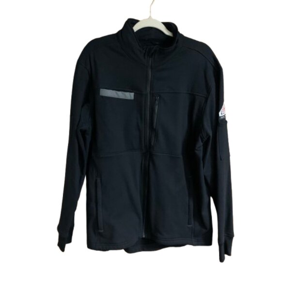 Bulwark Other - Bulwark Protection Men's Black Large Regular Flame Resistant FR Full Zip Jacket